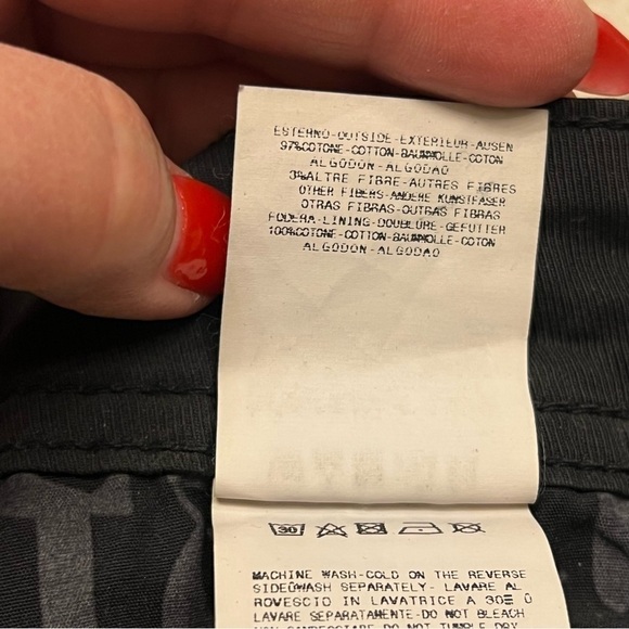 Galliano authentic black denim pants, split hem with buttons, low waist, size 27 - Picture 14 of 14